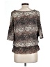 Kenar Brown 3/4 Sleeve Blouse Size L - photo 2