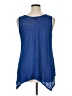 Cupio Blue Sleeveless Blouse Size XL - photo 2