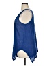 Cupio Blue Sleeveless Blouse Size XL - photo 5