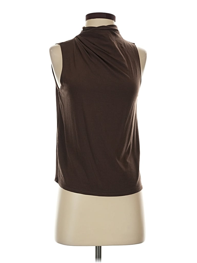 Pre-owned Babaton Sleeveless Blouse In Brown