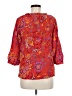 Tibi 100% Silk Red 3/4 Sleeve Silk Top Size 6 - photo 2