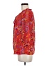 Tibi 100% Silk Red 3/4 Sleeve Silk Top Size 6 - photo 5