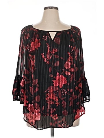 I.N. Studio 3/4 Sleeve Blouse (view 1)