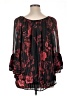 I.N. Studio 100% Polyester Black 3/4 Sleeve Blouse Size 1X - photo 2
