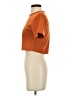 Glamorous Orange Short Sleeve Top Size S - photo 5