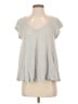Olivia Moon Gray Short Sleeve Top Size S - photo 1