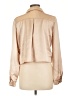 Sweet Rain 100% Polyester Metallic Tan Long Sleeve Blouse Size L - photo 2