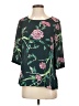 HD in Paris 100% Polyester Black 3/4 Sleeve Blouse Size 0 - photo 1