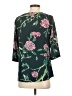 HD in Paris 100% Polyester Black 3/4 Sleeve Blouse Size 0 - photo 2