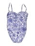 Nicole Miller Studio Paisley Blue One Piece Swimsuit Size XL - photo 1