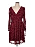 BLOOMCHIC Paisley Burgundy Cocktail Dress Size 10 - photo 1
