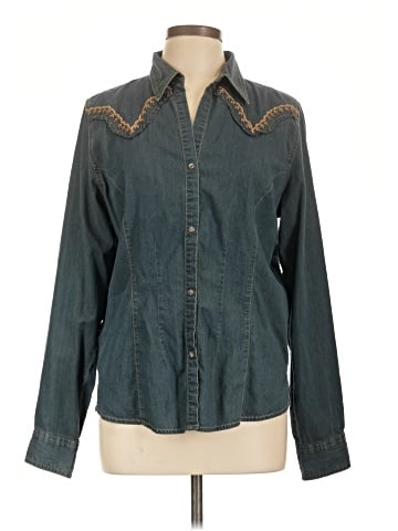 Wrangler Jeans Co Long Sleeve Button-Down Shirt (view 1)