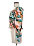 Bar III 100% Polyester Teal 3/4 Sleeve Blouse Size M - photo 5