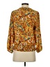 Eclair 100% Polyester Gold 3/4 Sleeve Blouse Size S - photo 2