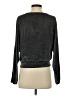 Hayden Metallic Silver Long Sleeve Top Size S - photo 2