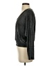 Hayden Metallic Silver Long Sleeve Top Size S - photo 5