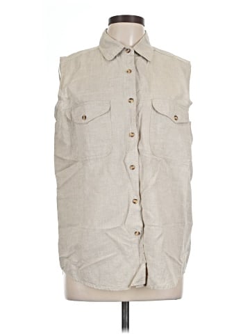 Bill Blass Sleeveless Button-Down Shirt (view 1)