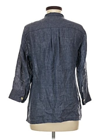PaperWhite 3/4 Sleeve Button-Down Shirt (view 2)