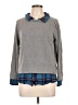 Soft Joie Plaid Gray Pullover Sweater Size L - photo 1