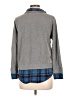 Soft Joie Plaid Gray Pullover Sweater Size L - photo 2
