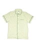 Petite Plume Print Green Short Sleeve Button-Down Shirt Size 12 - photo 1