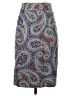 J.Crew Paisley Blue Formal Skirt Size 00 - photo 1