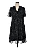 JBS 100% Polyester Polka Dots Black Casual Dress Size 14 - photo 1