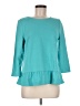 Talbots 100% Cotton Teal 3/4 Sleeve Top Size M (petite) - photo 1