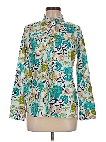 Jones New York Signature Long Sleeve Blouse (view 1)