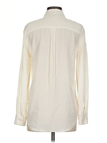 Equipment Long Sleeve Silk Top (view 2)
