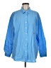 Universal Thread 100% Cotton Stripes Blue Long Sleeve Button-Down Shirt Size M - photo 1
