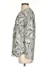 Talbots 100% Polyester Paisley Silver Long Sleeve Blouse Size XS - photo 5