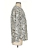 Talbots 100% Polyester Paisley Silver Long Sleeve Blouse Size XS - photo 4