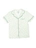 Petite Plume Green Short Sleeve Button-Down Shirt Size 8 - photo 1