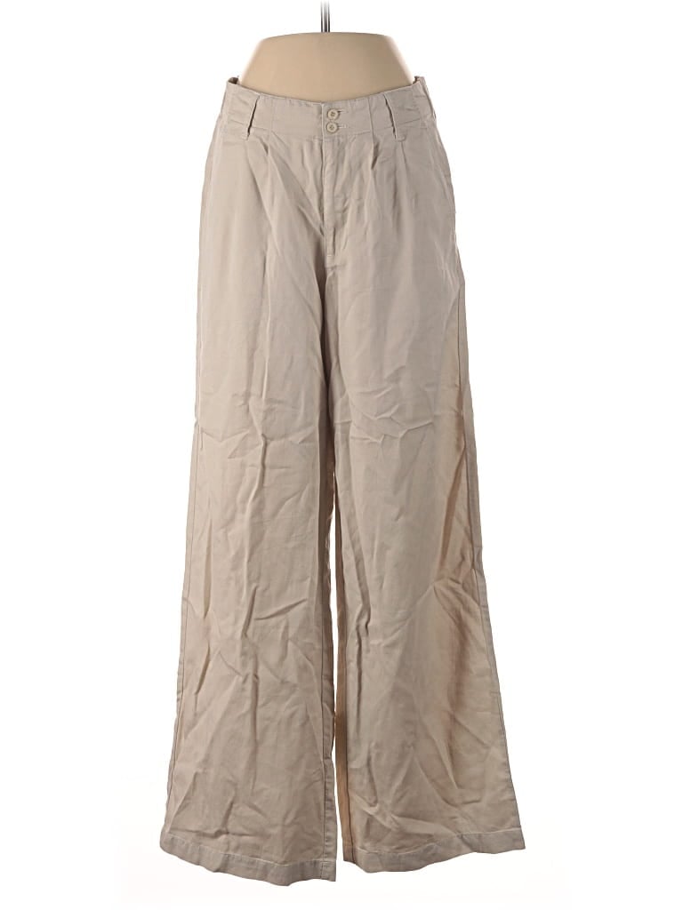 Pre-owned Quince Casual Pants In Tan