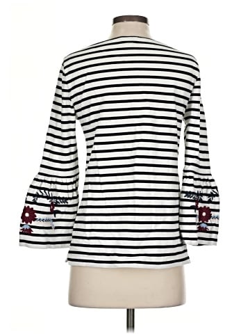 J.Crew Factory Store 3/4 Sleeve Top (view 2)