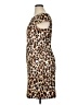 Roz & Ali Animal Print Brown Cocktail Dress Size 16 - photo 5