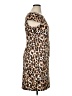 Roz & Ali Animal Print Brown Cocktail Dress Size 16 - photo 4