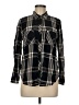 Faded Glory Plaid Black Long Sleeve Button-Down Shirt Size M - photo 1