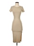 21 Saints Solid Tan Casual Dress Size XS (estimated) - photo 1