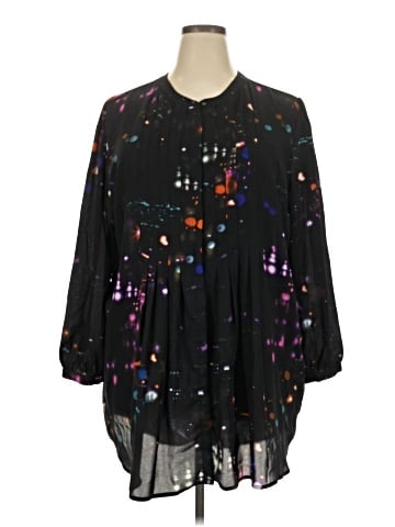 Melissa McCarthy Seven7 3/4 Sleeve Blouse (view 1)