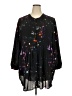 Melissa McCarthy Seven7 100% Polyester Black 3/4 Sleeve Blouse Size 2X - photo 1