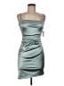 Lovely Day Metallic Silver Cocktail Dress Size M - photo 1