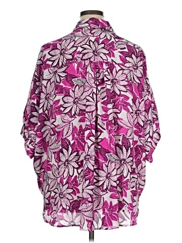 Adrienne 3/4 Sleeve Button-Down Shirt (view 2)