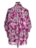 Adrienne Floral Pink 3/4 Sleeve Button-Down Shirt Size 1X - photo 2