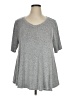 Lane Bryant Silver Short Sleeve Top Size 14 - 16 Plus - photo 1