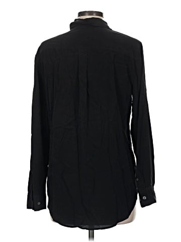 Equipment Long Sleeve Silk Top (view 2)