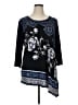 JM Collection Blue Long Sleeve Blouse Size XL - photo 1