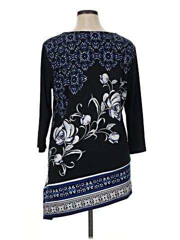 JM Collection Long Sleeve Blouse (view 2)