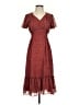Max Studio 100% Polyester Red Casual Dress Size XS - photo 1